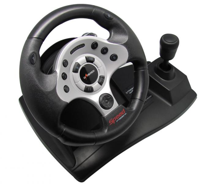 High Precision Force Feedback Steering Wheel Double Vibration Racing Wheel