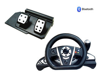 Bluetooth PC / P3 Racing Video Game Steering Wheel With Rubber Hand Grip