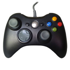 Solid Black XBOX One Gamepad , Vibration Wired Game Controller