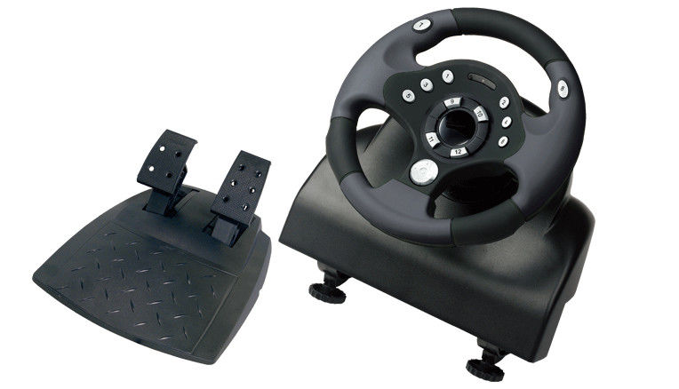 Programmable Wired Racing Force Feedback Steering Wheel With Vibration