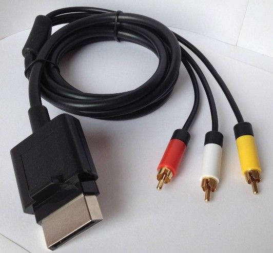 Customized length xbox 360 video cable , Slim Composite AV Cable