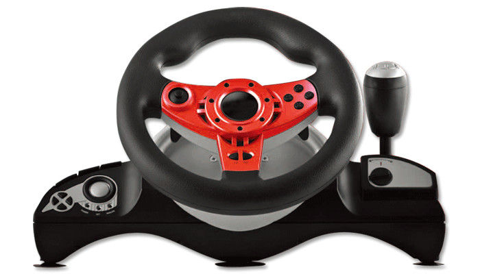 Wired Connection Video Game Steering Wheel for P4 Big Size Shape With Vibration