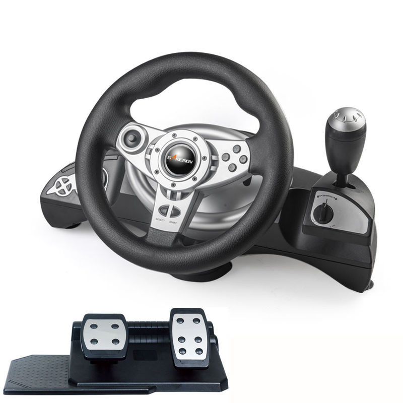 Universal Wired Video Game Steering Wheel Compatible with PS3/PS2/PC