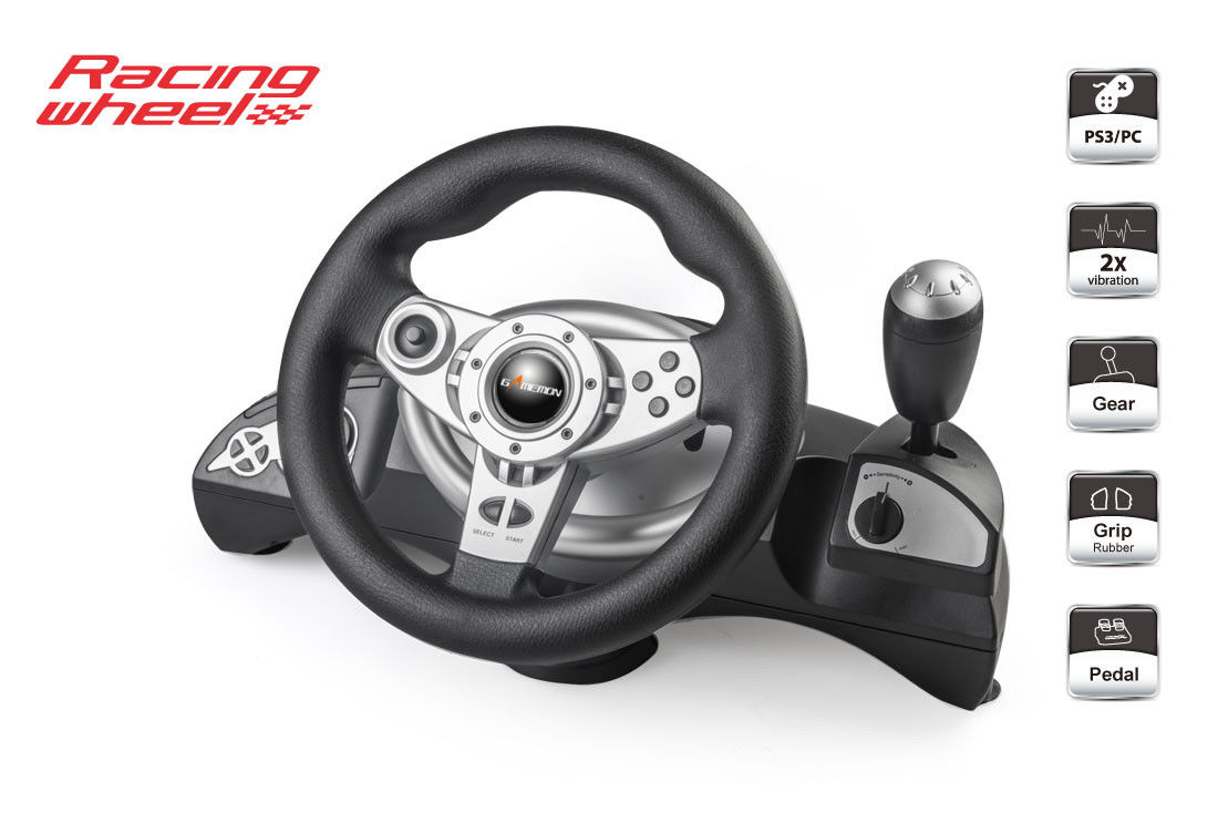 Multi Platform Game Steering Wheel  For P4/P3/Xbox360/Xbox One/Nintendo Switch/PC X-INPU/PC-Dinput/Android