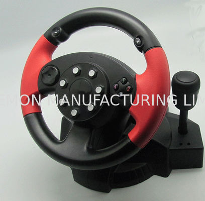 Small USB Vibration PC Game Racing Wheel Pc Steering Wheel And Pedals