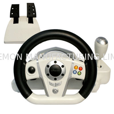 Adjustable Wireless / Wired PC Game Racing Wheel For Platform