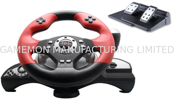 Big 2 Axis 12 Button P3 / P2 Steering Wheel And Pedals With Auto Centering