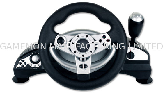 Dual Vibration Wired Large PC Game Racing Wheel With Adjustable Sensitivity